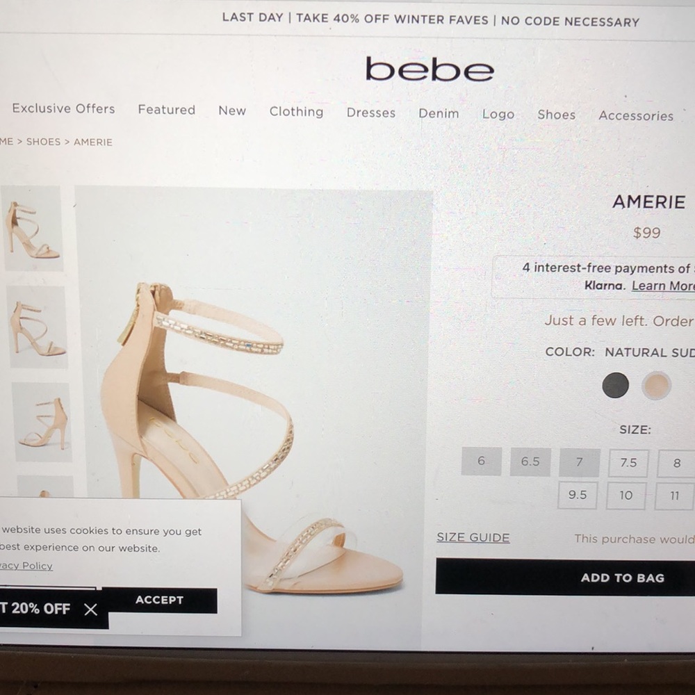 Bebe Ankle Strap Sandal 👠 - Picture 4 of 4